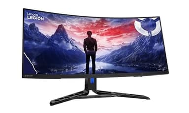 Lenovo Legion R34w-30 34-inch QHD Curved Gaming Monitor, Anti-Glare, 180Hz, AMD FreeSync Premium,Eye Comfort, Raven Black 67C7GACBAU
