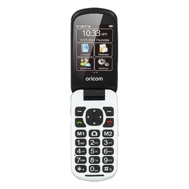 Oricom EZY7510 Flip Mobile Phone with SOS Emergency Button - Elderly, Senior Care, Talking Keypad, SOS Emergency Call Button, GPS Location, Camera, Loud Ringer, Hearing Impairments