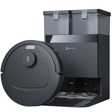ECOVACS DEEBOT T30S Pro Plus Black Robot Vacuum and Mop, 25000Pa Suction, Zero Tangle 3.0, TruEdge 2.0, OZMO Turbo 2.0, Auto-Empty,45°C Hot Air Drying, TrueMapping 2.0, TrueDetect 3D, Auto-Lift Mop