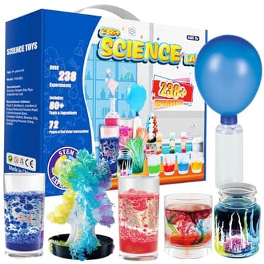 Micomlan Science Kit for Kids - 238+ Experiments Stem Toys for Boys & Girls Ages 5-8-10-14, Birthday Gift Ideas for 5, 6,7,8,9,10,11,12,13,14 Year Old Kids, Learning Scientific Tools & Educational